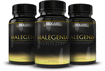Three Bottles Of MaleGenix Supplements