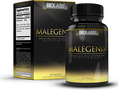 Box with Bottle Of MaleGenix Supplements
